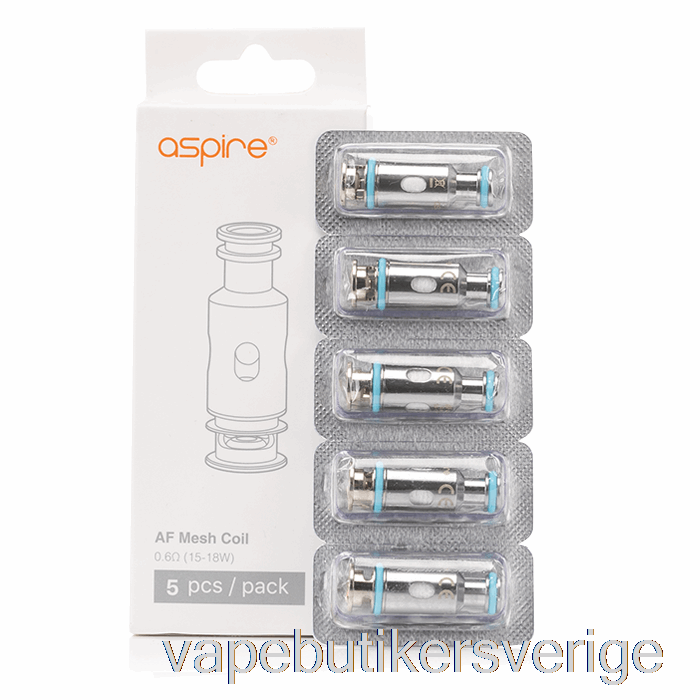 Vape Sverige Aspire Af Utbytesspolar 0,6ohm Mesh Coils